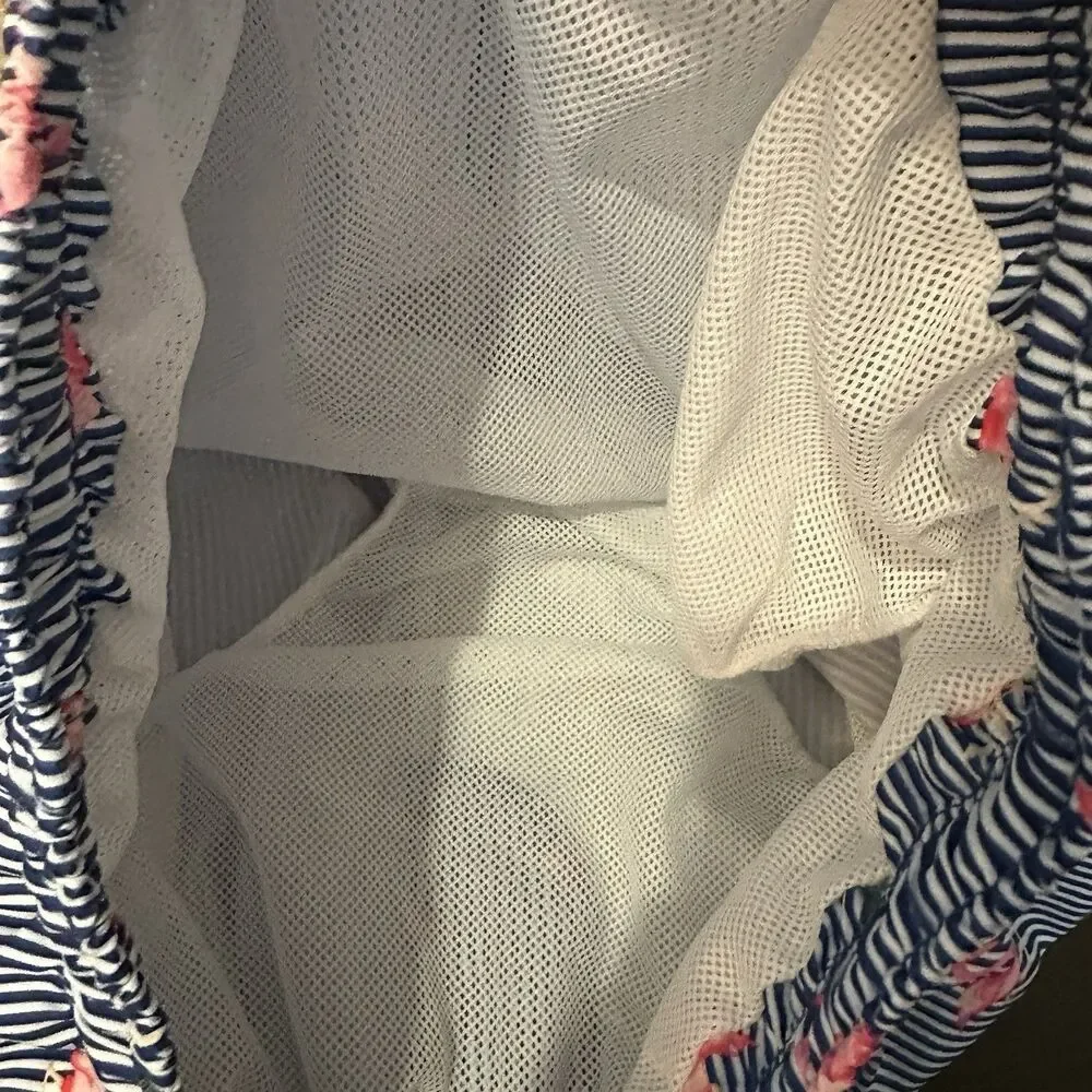 Vintage Summer Swim Trunks Men's Extra Large‎ Blue Flamingo Print Pockets Sport